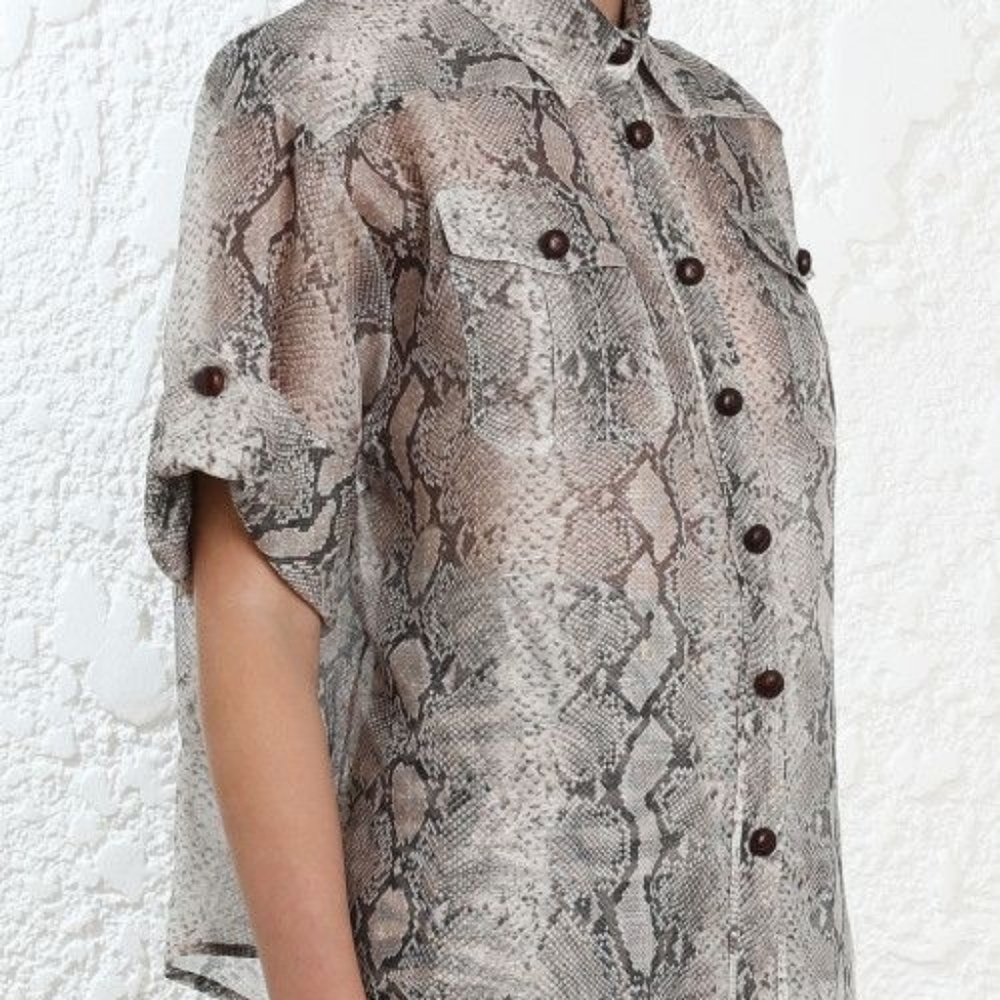 Zimmermann Corsage Safari Shirt - worn 3x